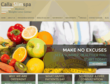 Tablet Screenshot of callaslimspa.com